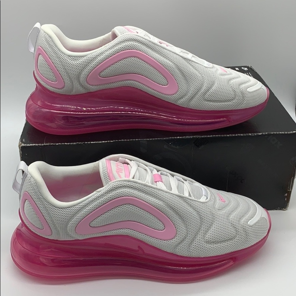 W NIKE AIR MAX 720 white/pink rise-laser fuchsia - Picture 4 of 16